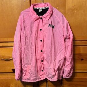 PINK Coach Rain Jacket - medium